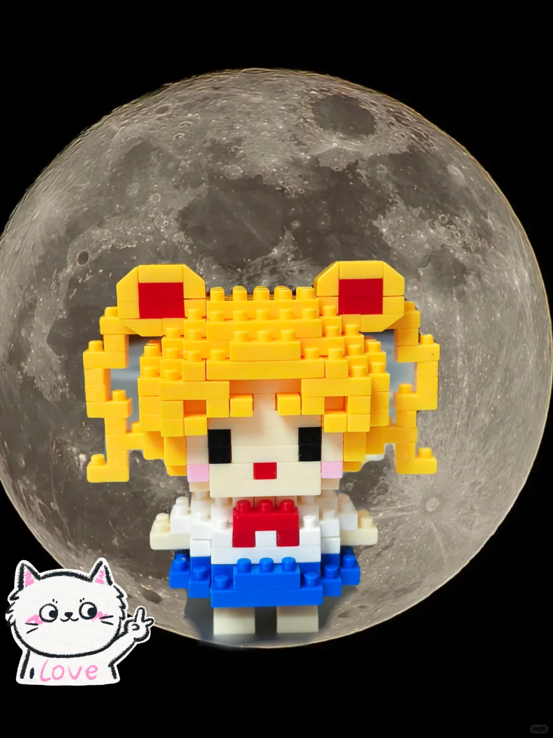美少女拼搭完成