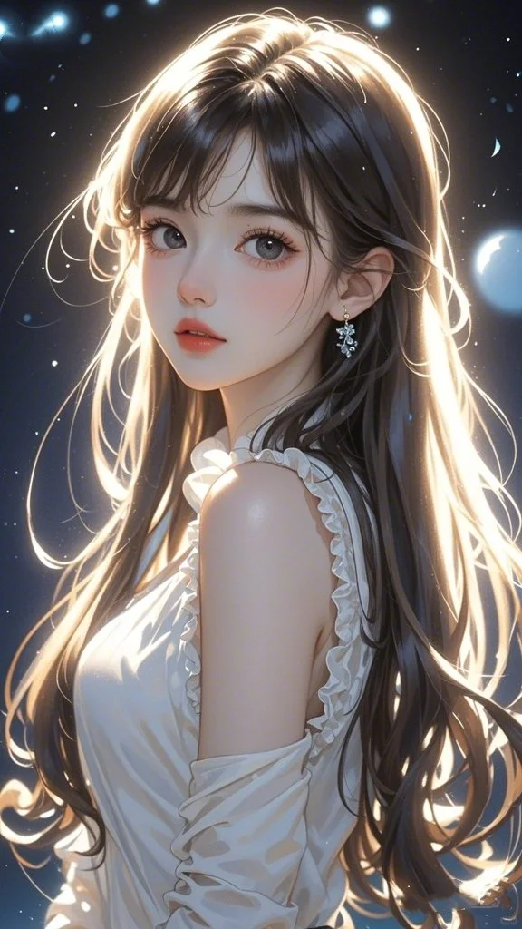 小说封面，女头