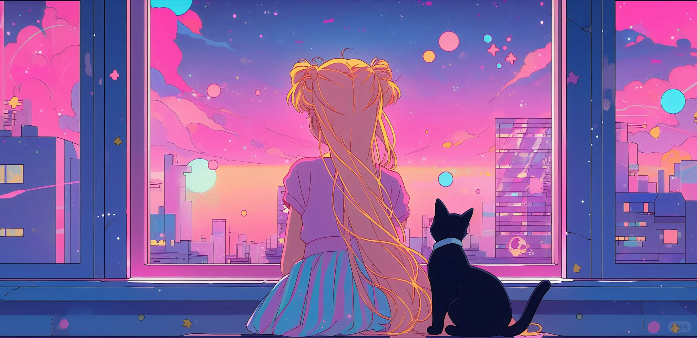 美少女战士电脑壁纸｜不如放空一下🌙