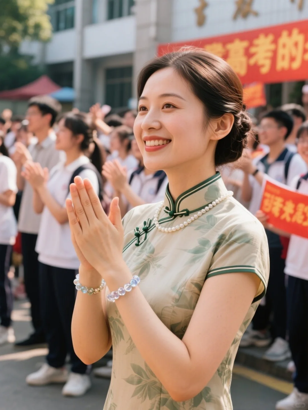 高考妈妈应援战袍｜穿这一身为孩子接好运