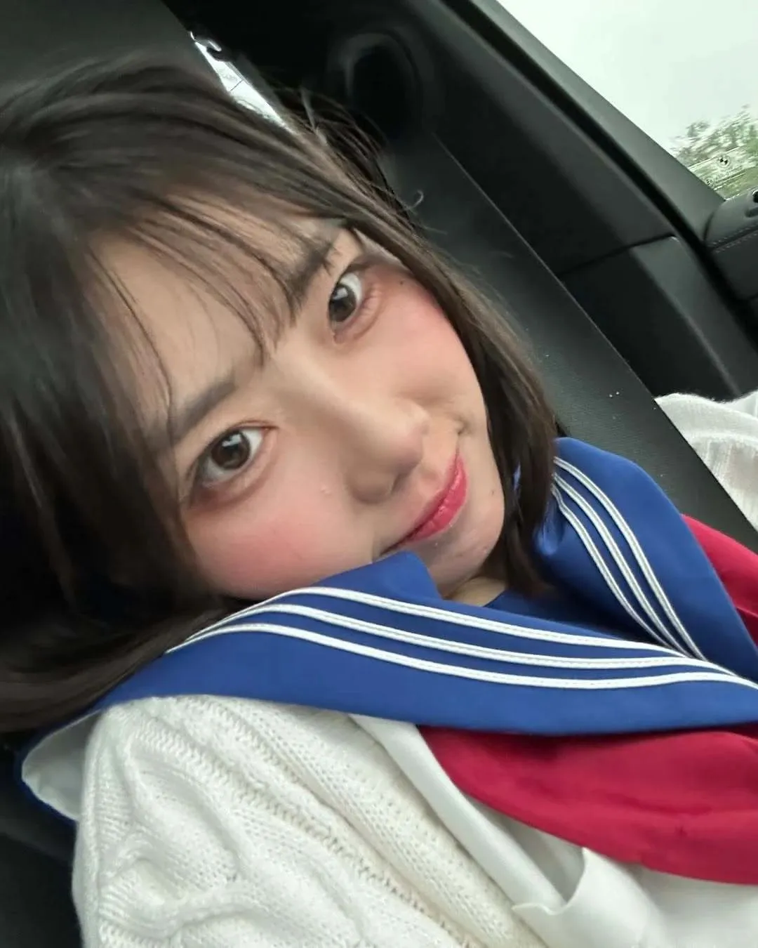学生装的我，好看吗？🤗