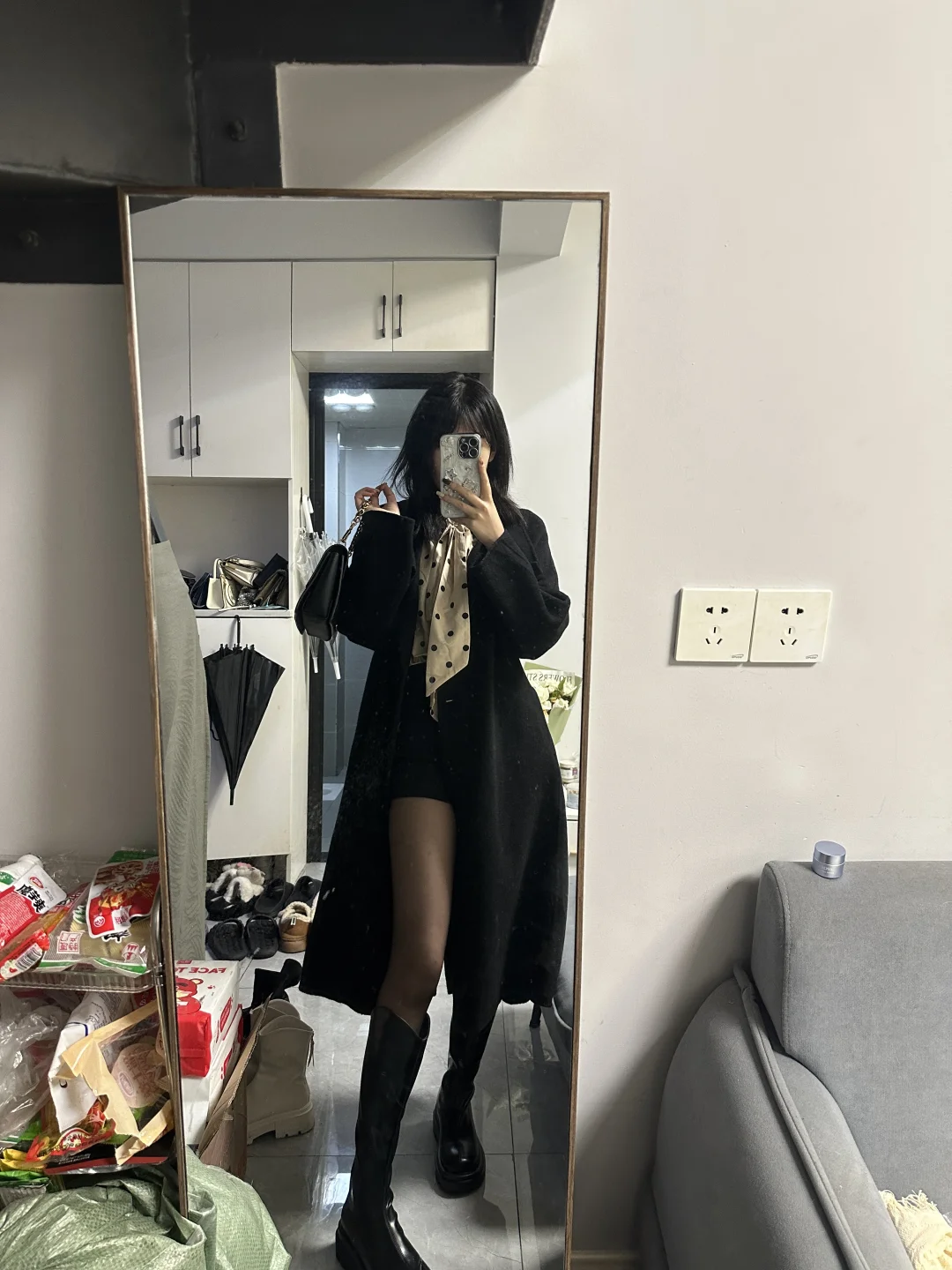 试一下黑丝穿搭