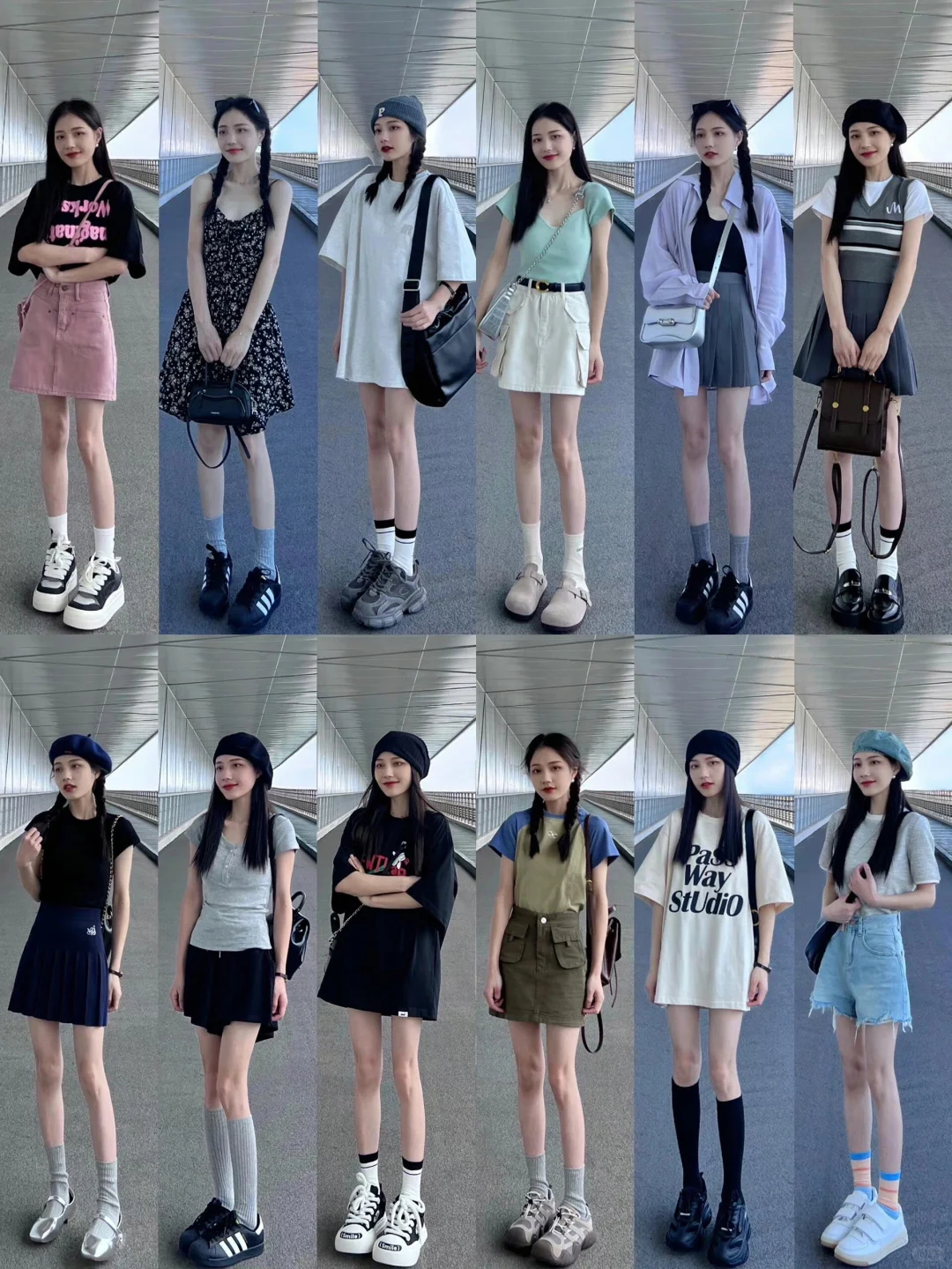夏日女生穿搭 女孩子应该尝试各种风格呀💕