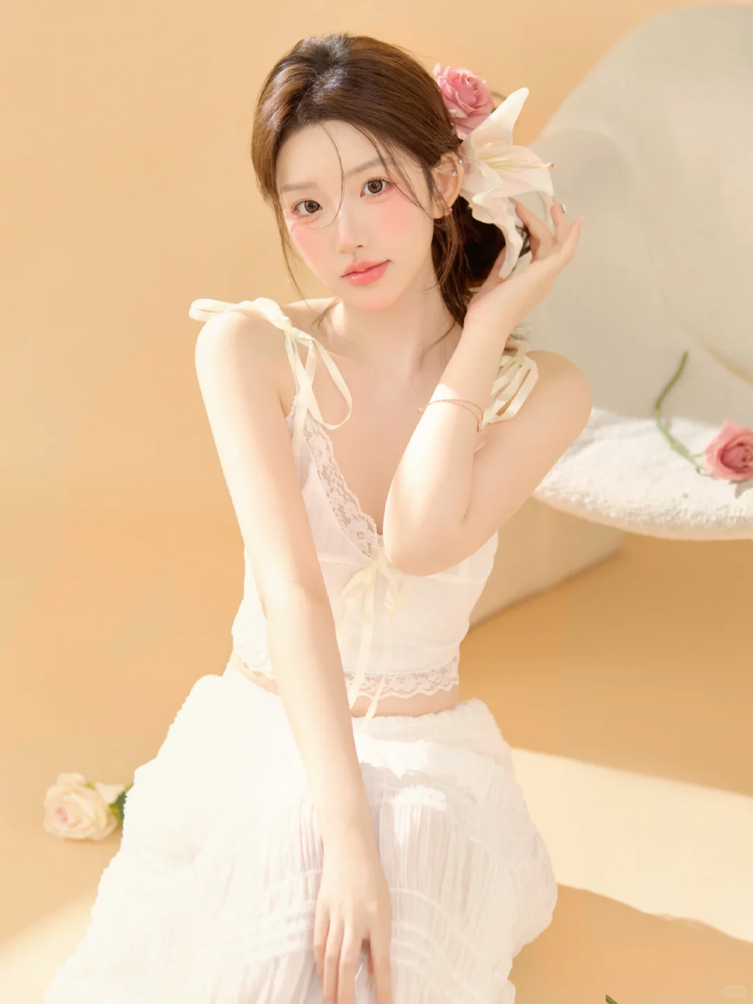 哦莫‼️纯欲百合肖像🍃这也太温柔了吧