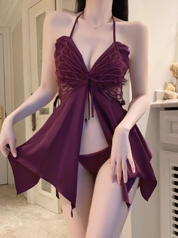 紫色战袍👗性感睡裙推荐