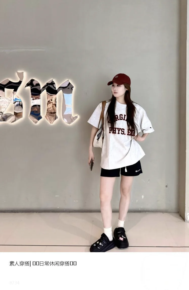 体恤穿搭#男女可穿
