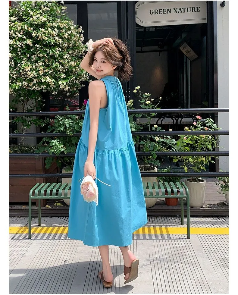 梦中的蓝裙子真的太美了！🌊
