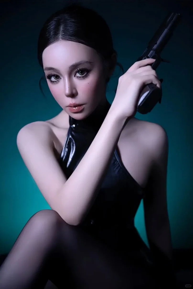 🖤酷飒上线！皮衣黑天使的致命诱惑