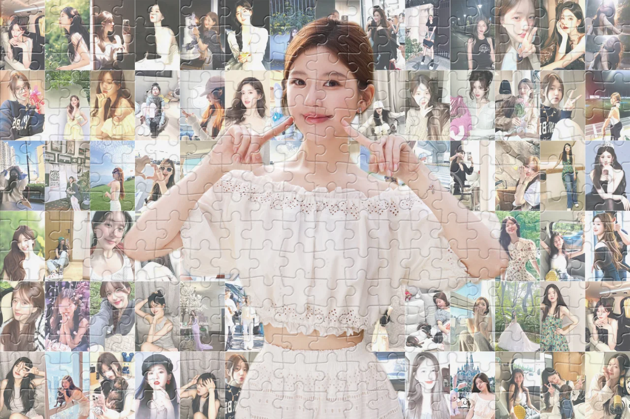 💖赵露思拼图特辑邂逅甜美女神的多样魅力