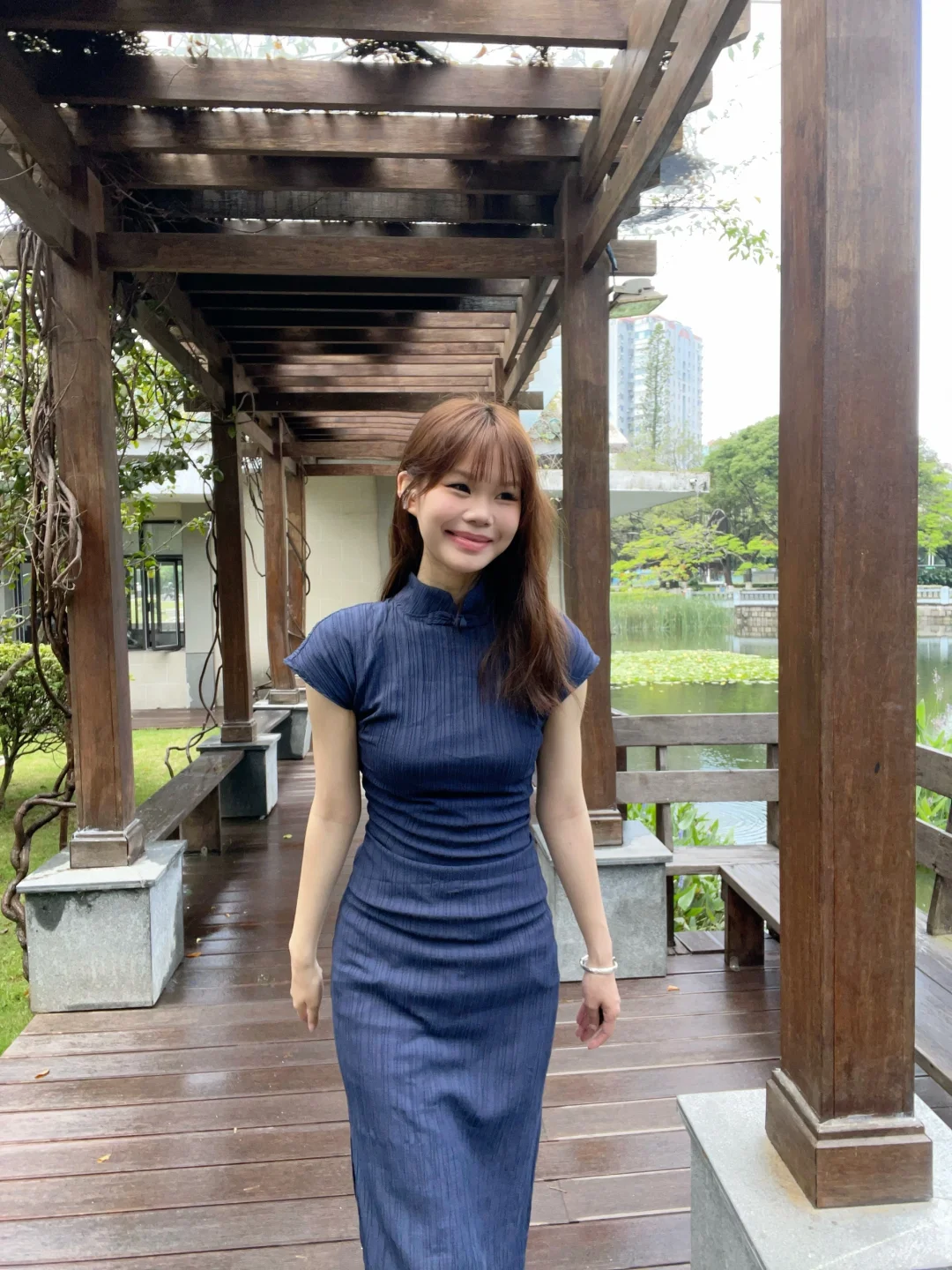旗袍搭牛仔裤