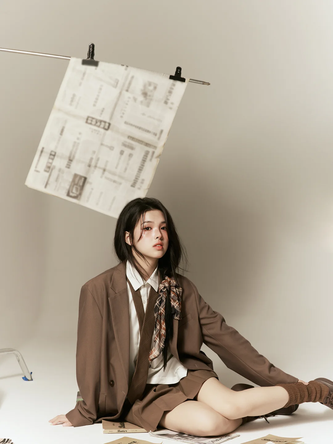 韩杂画报少女感📚 学院制服写真心动狙击