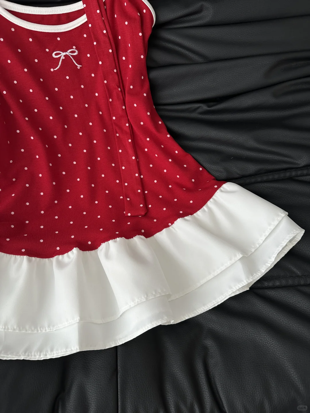 🍒live复古红波点太美了！！明媚显白好miu～