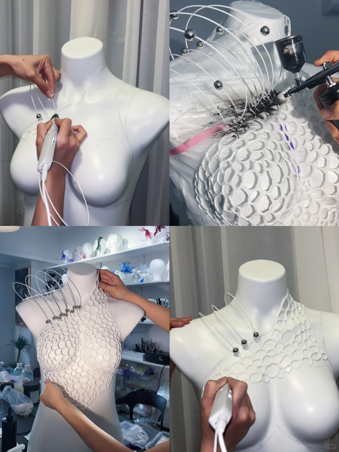 解放维度 3D打印笔胸衣