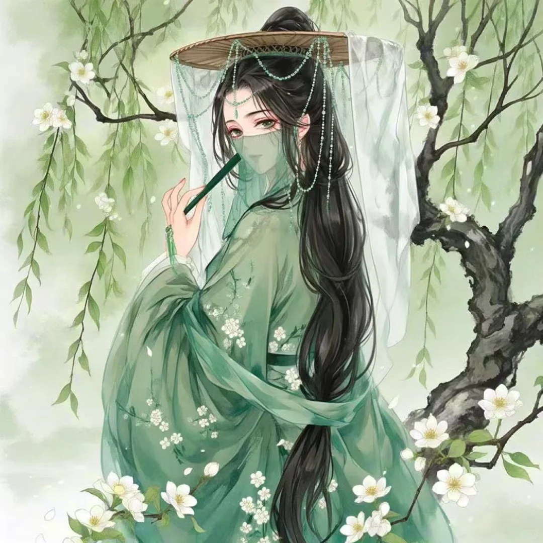 绿色系列古装美女（原创）