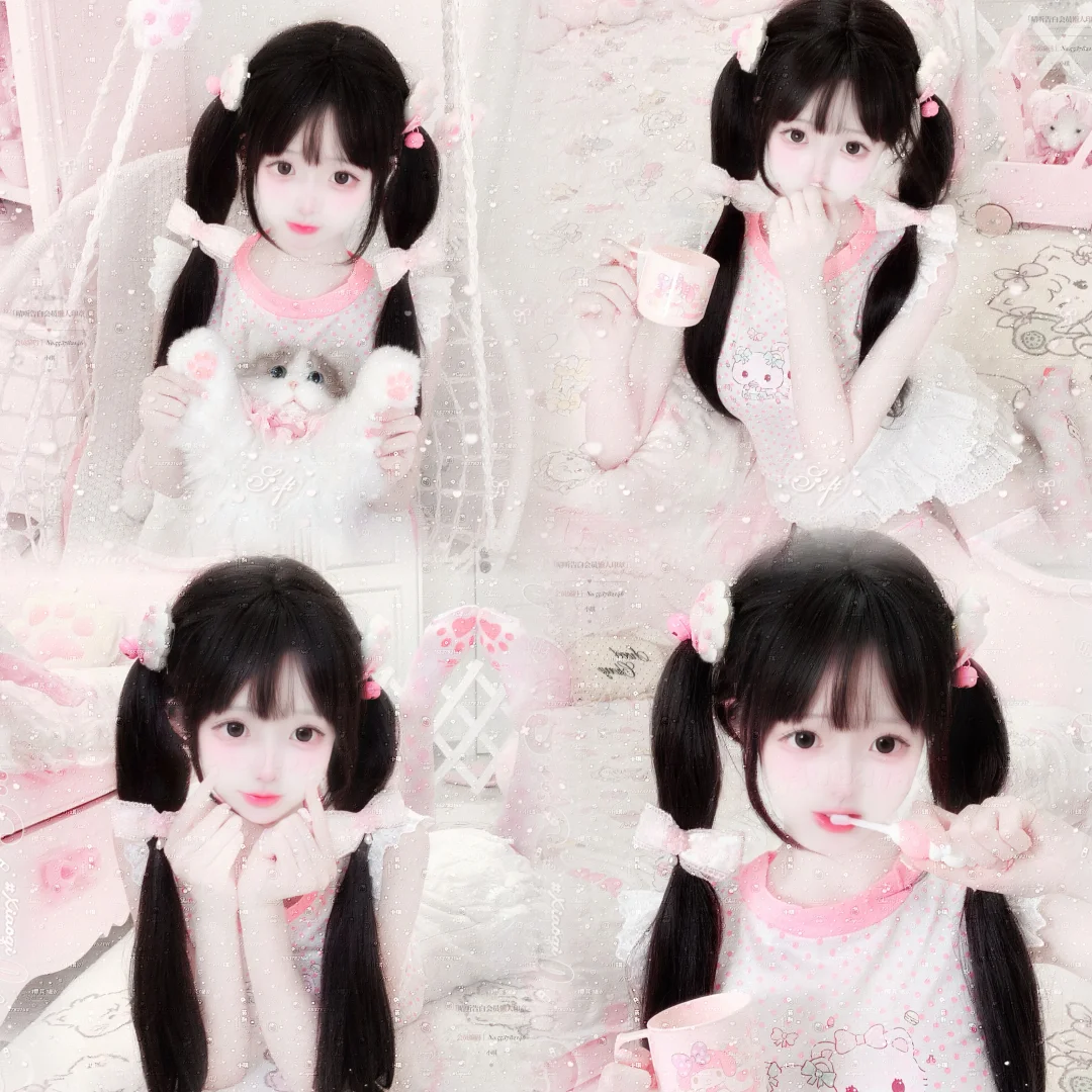 超级适合粉色的晴咪（左滑有惊喜