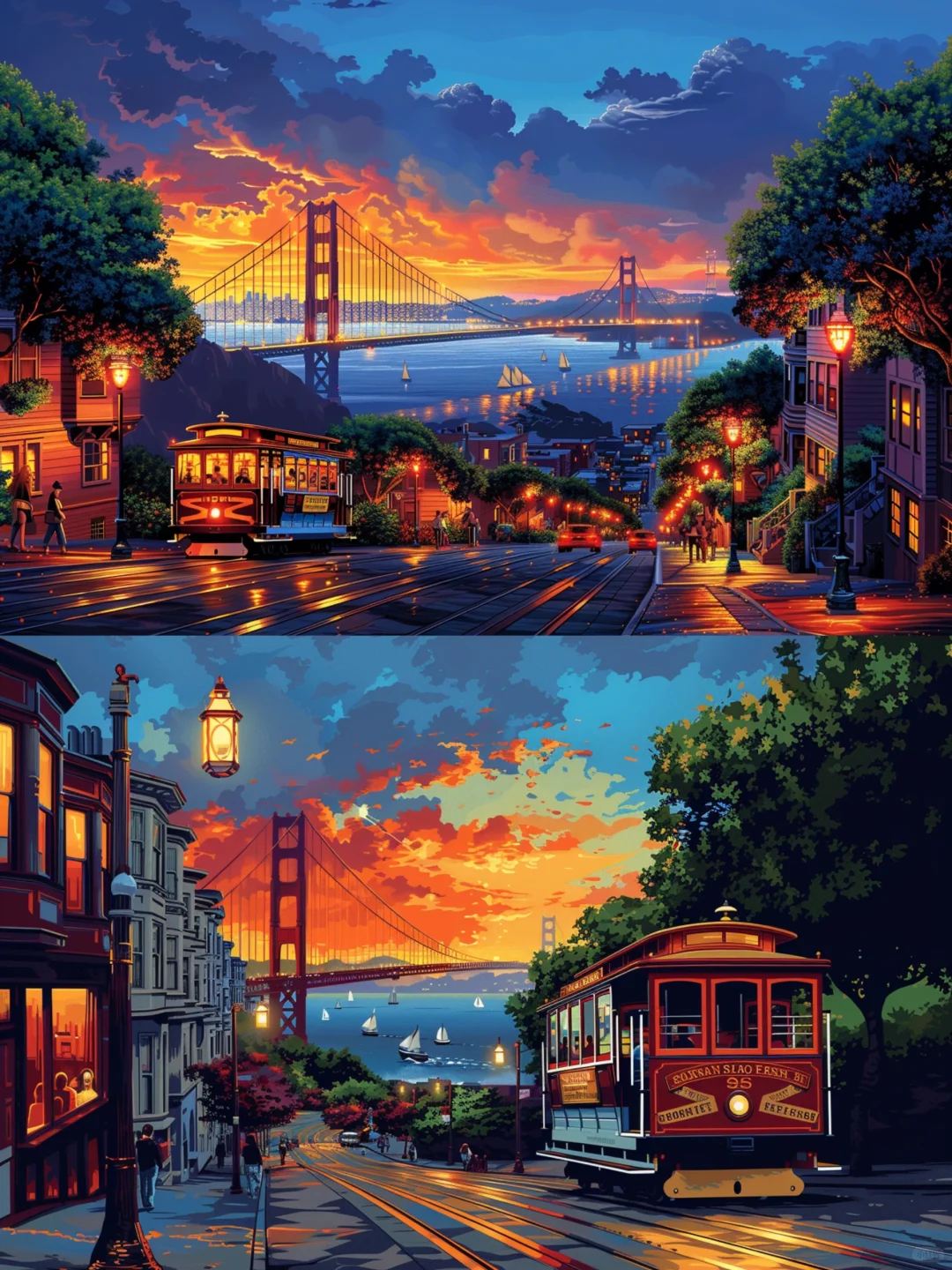 城市跨海夜景｜高清壁纸