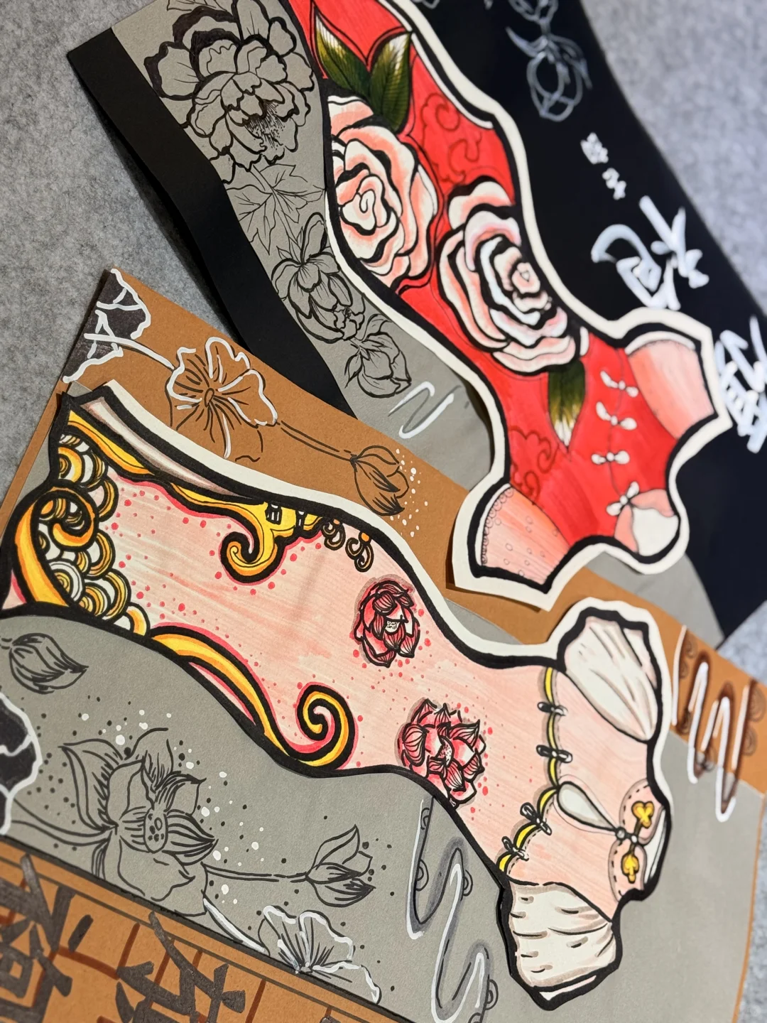 「水墨线描旗袍｜用一笔勾勒东方清冷感」
