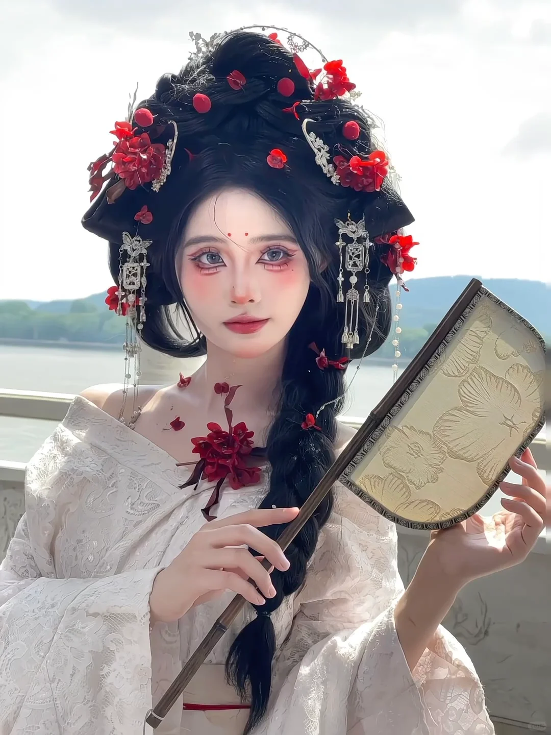 普通女大爆改梅花花神‼️换头完真的是绝了