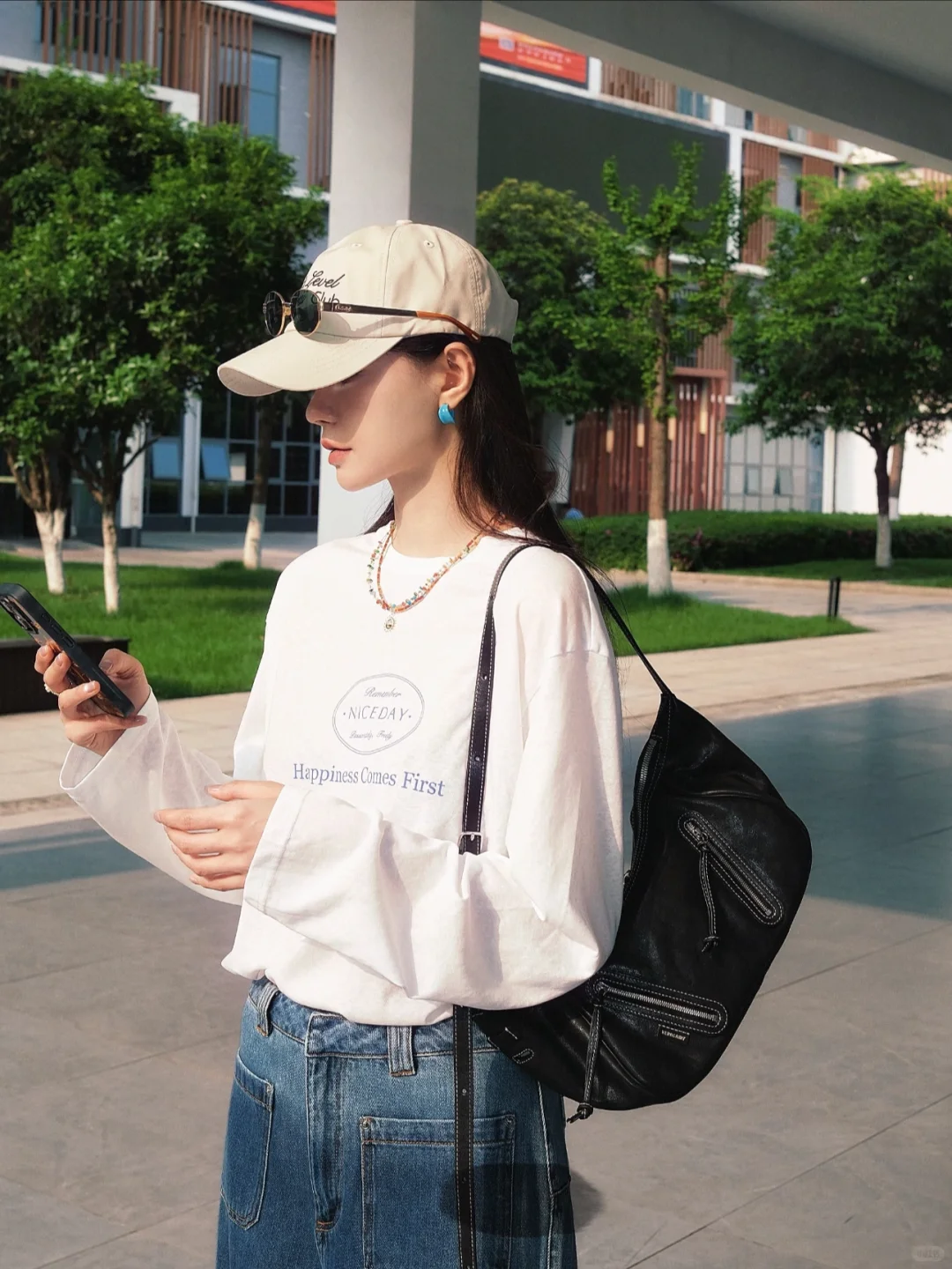 沈梦辰夏日小清新look