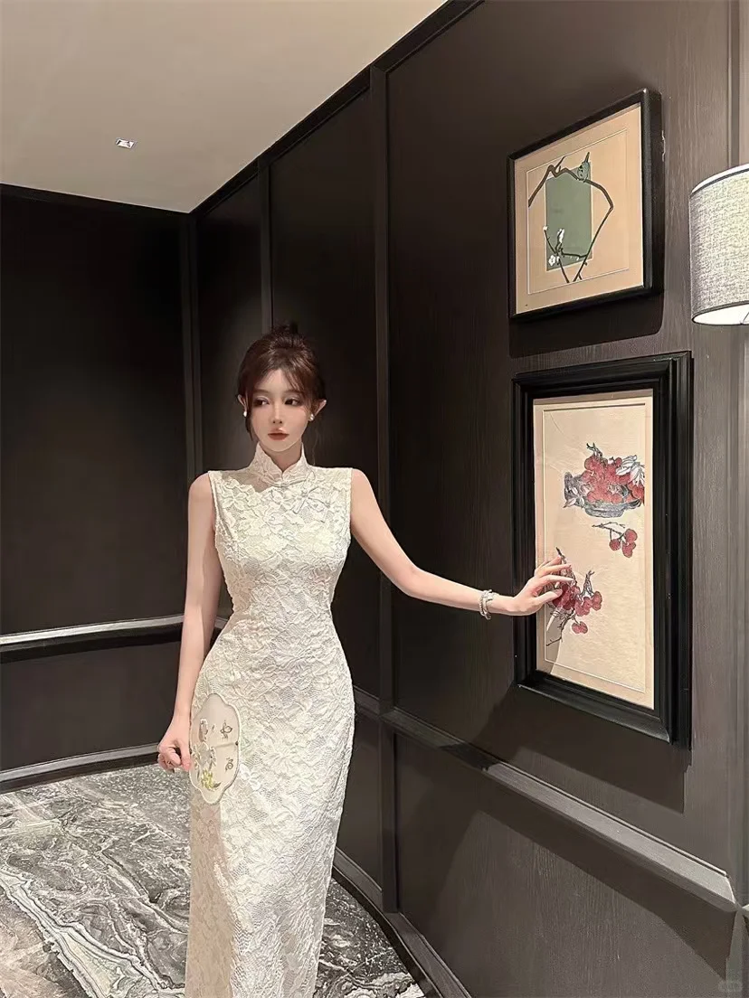 名媛风｜🙈新中式蕾丝旗袍