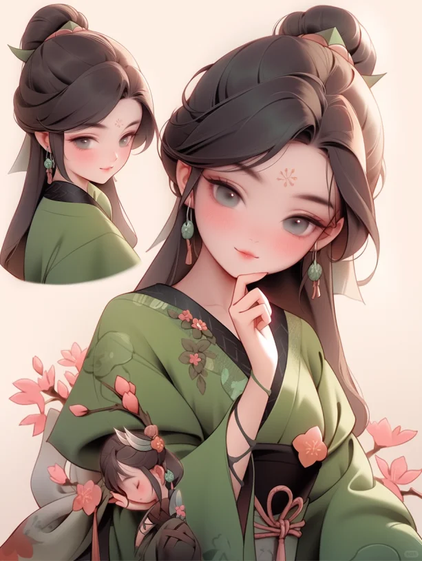 姿态曼妙，美丽动人的古代美女