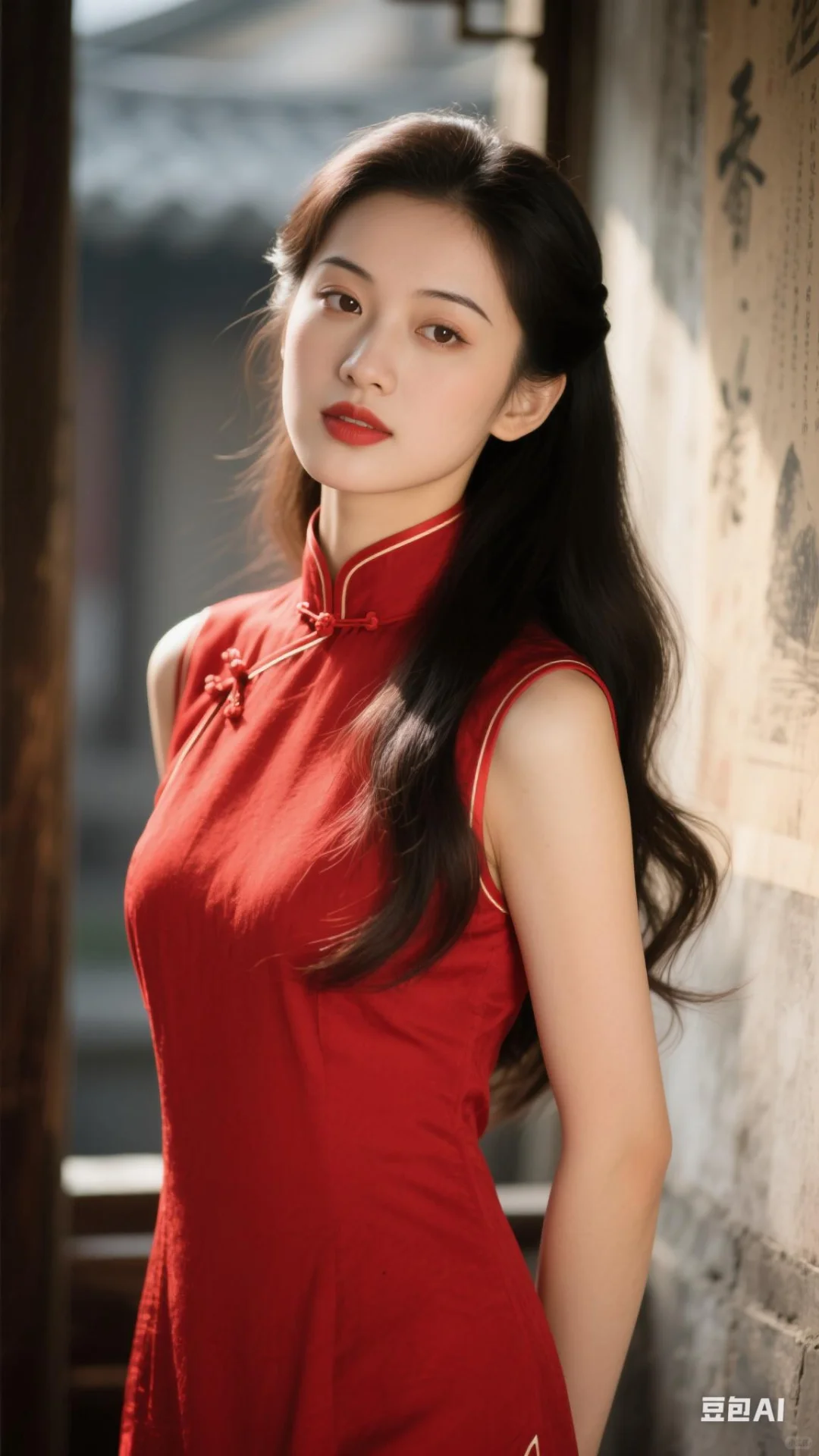 国风旗袍美女，美到窒息
