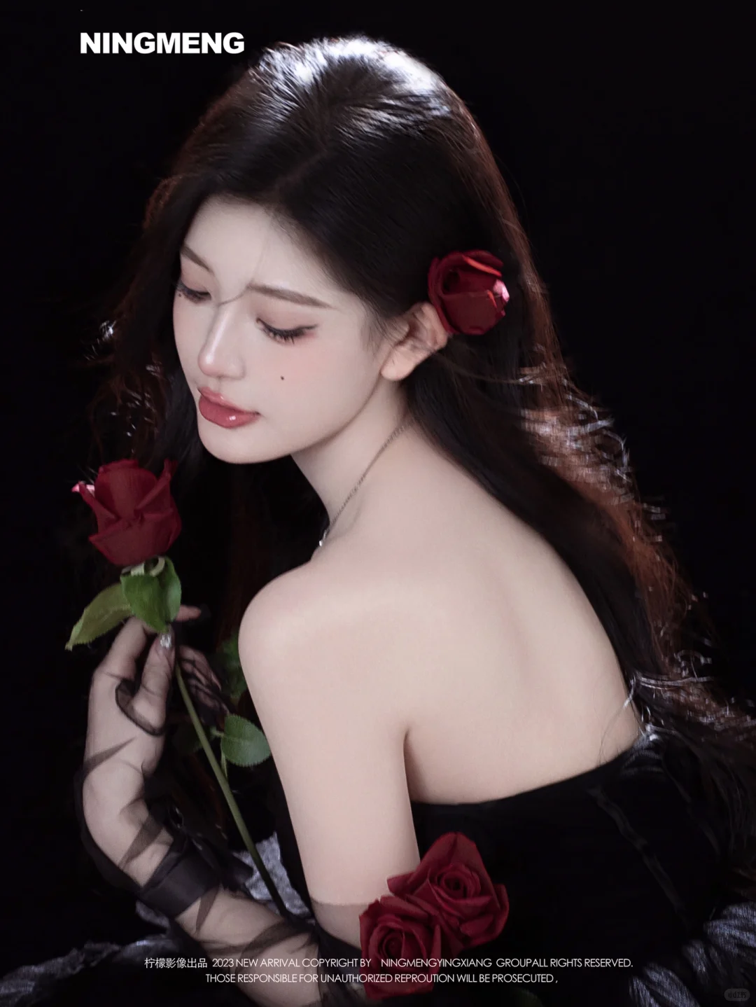 少女写真❤️暗黑系玫瑰少女