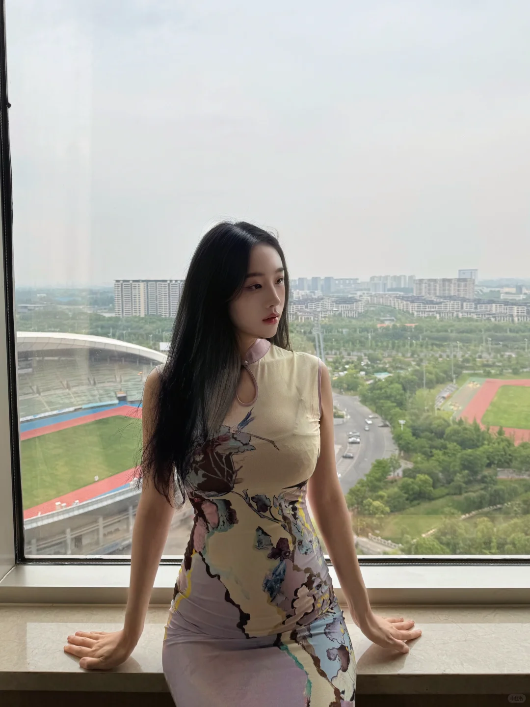 孕22w｜怀孕后第一次穿旗袍，意外合适