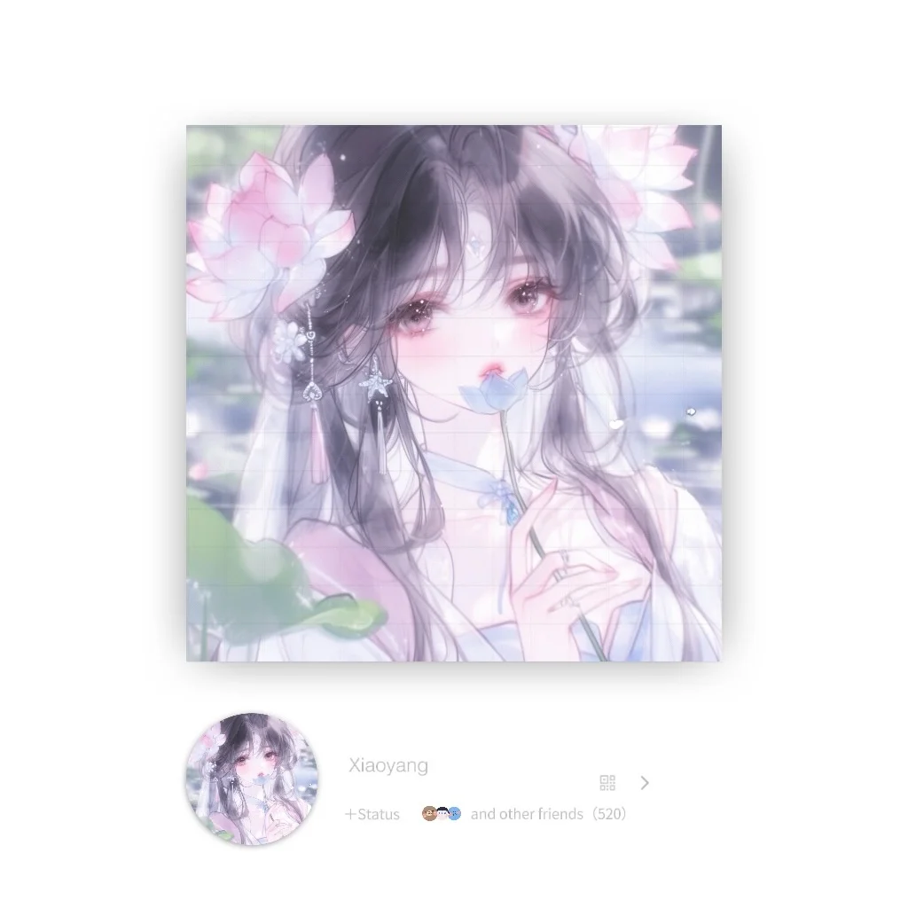 唯美女生头像｜“蝉鸣惊半夏，晴光映荷花”