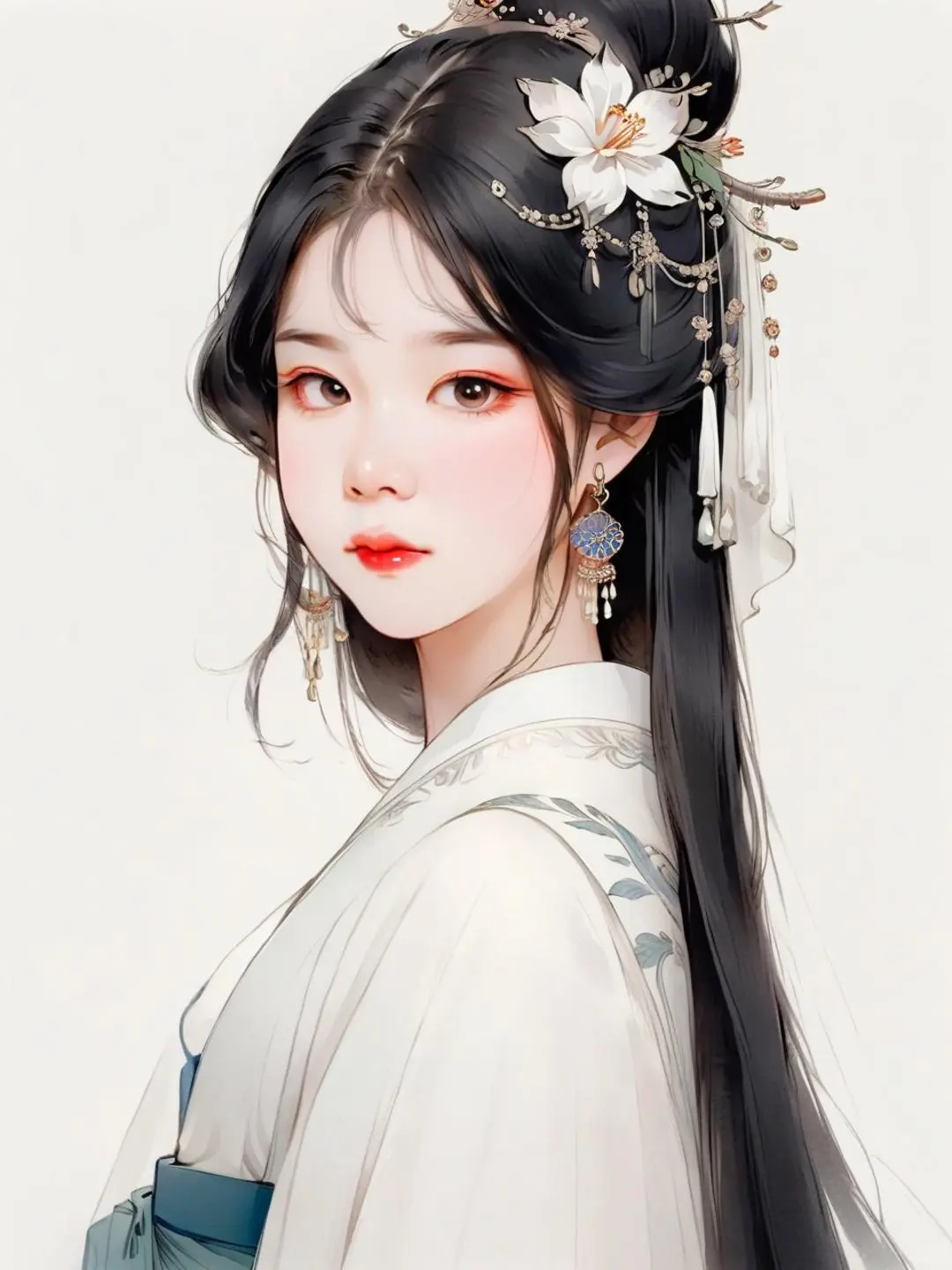 美到窒息的古风美人，绝了！