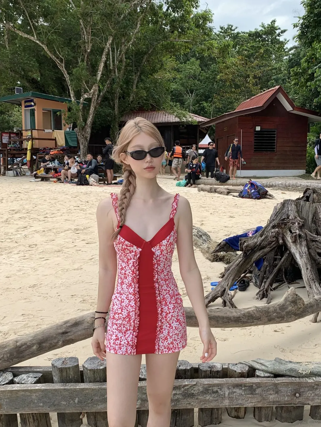 海岛度假泳衣👙分享 | 红白配色好出片！