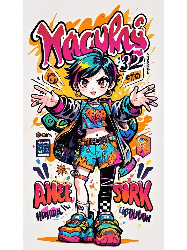 动漫人物素材分享 时尚女孩 12张