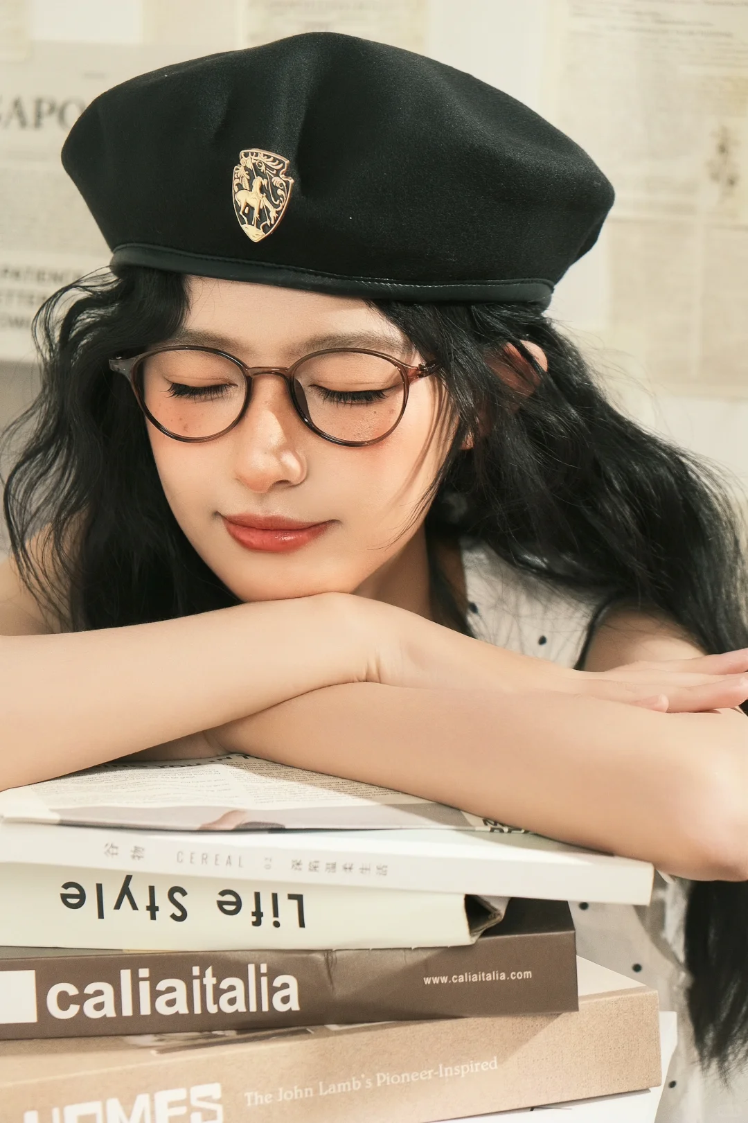 书呆子少女杂志感写真🈶！