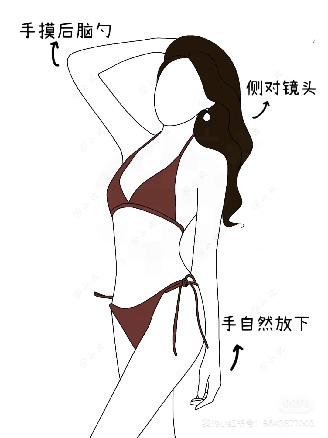 海边绝美泳装👙拍照姿势