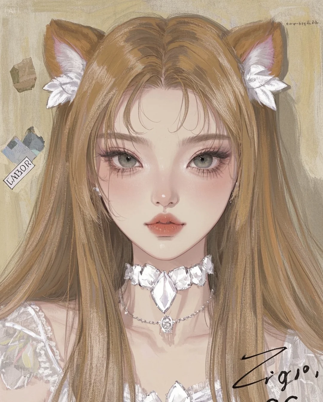 工笔画·狮子座| AI绘画|头像