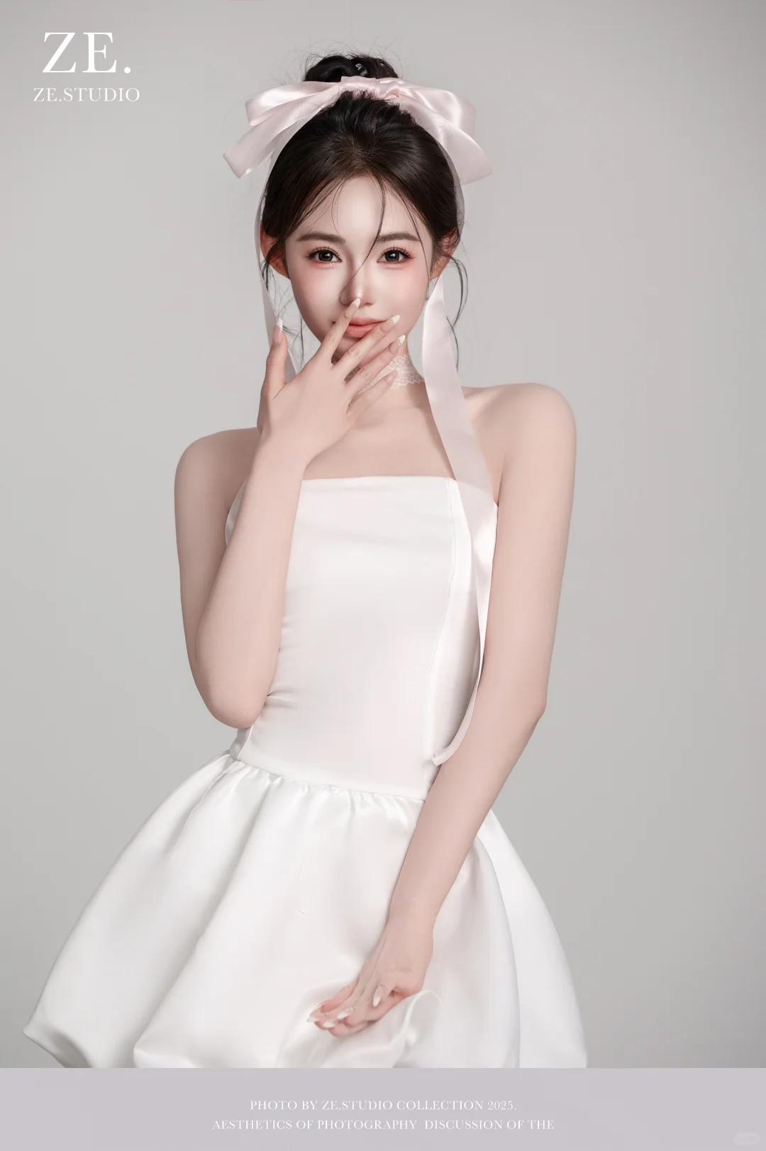 终于在沈阳拍到了韩系奶油肌蝴蝶结少女写真