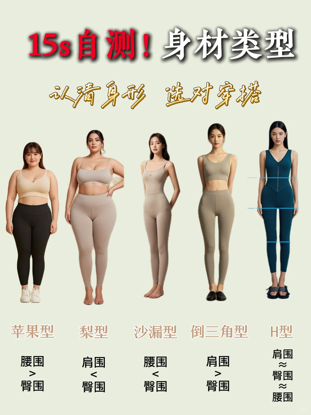 15秒自测！身材类型，选对穿搭