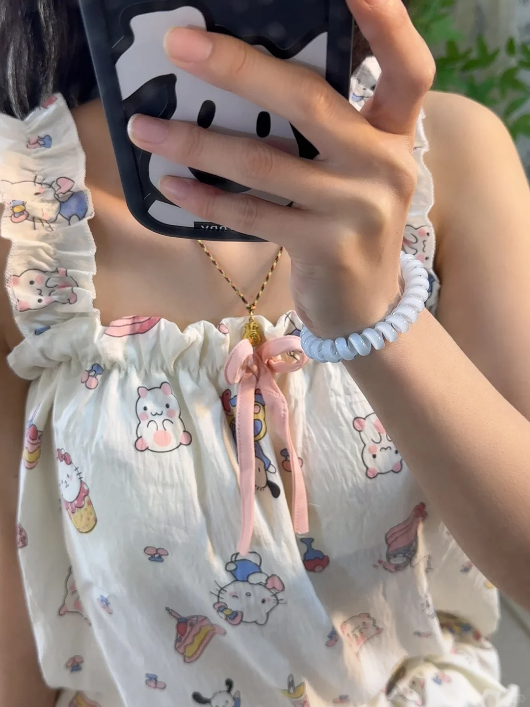 被室友追着几条街要链接呀甜美凯蒂猫睡衣🎀