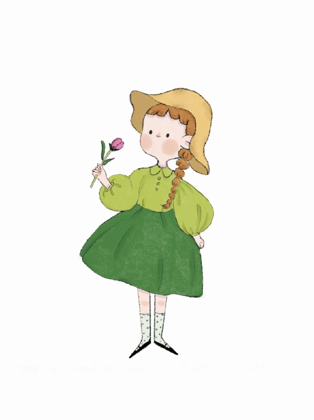 可爱复古少女