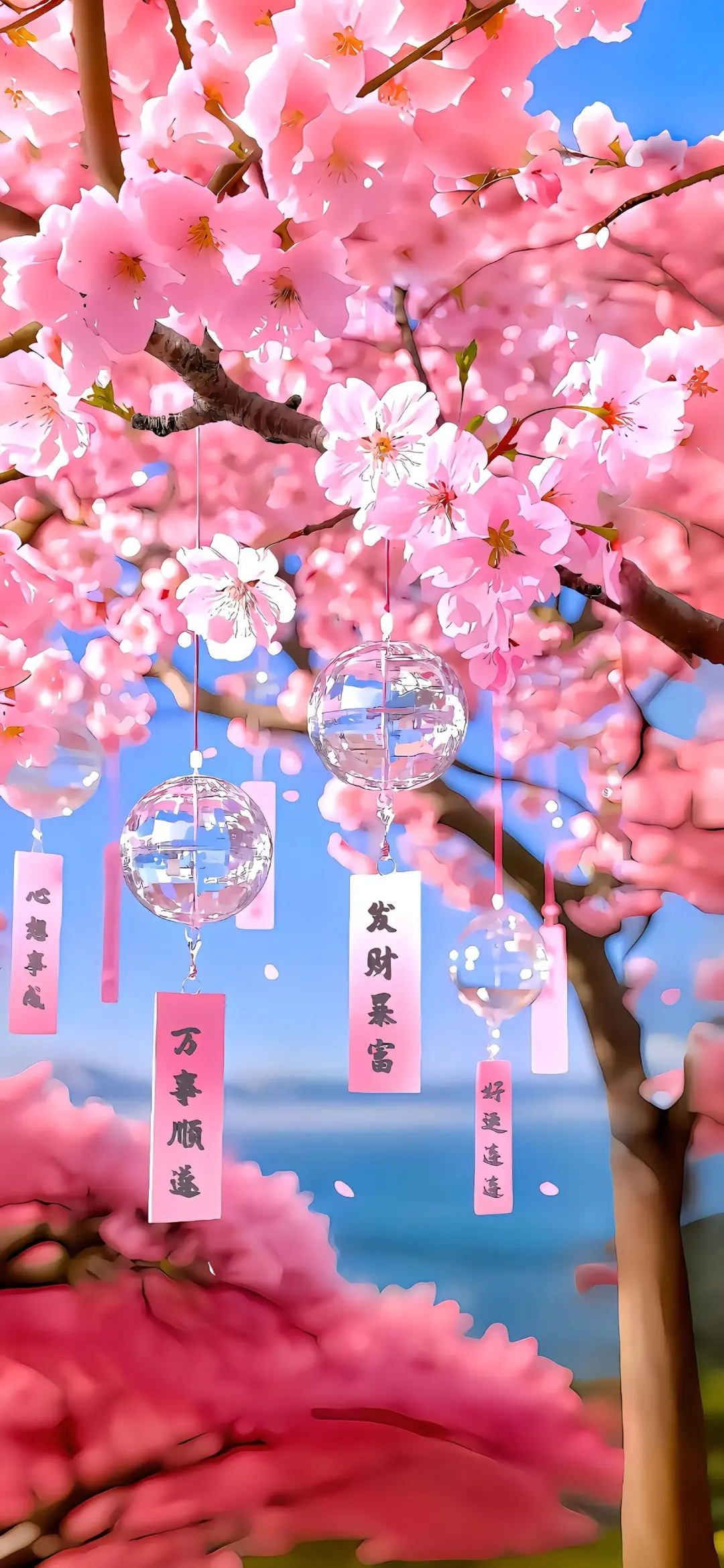 沿路一直花开的聊天壁纸～
