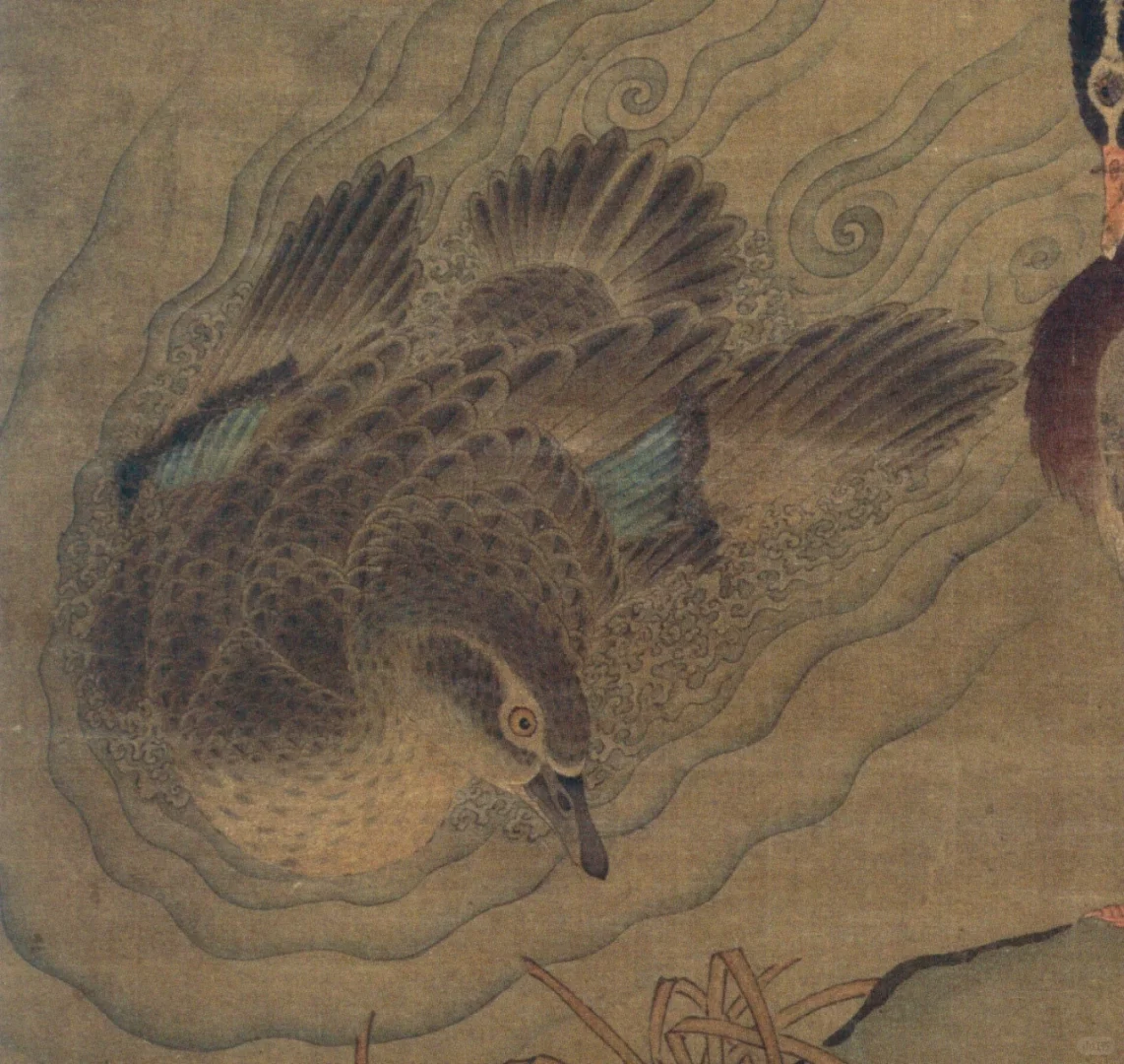 历代名品临摹技法|元代设色花鸟