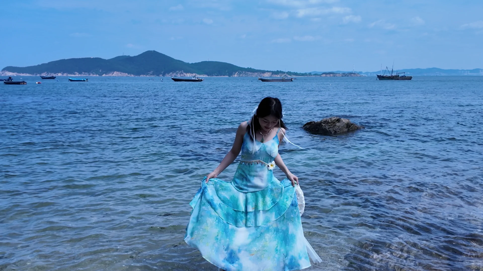 不过百的海边穿搭