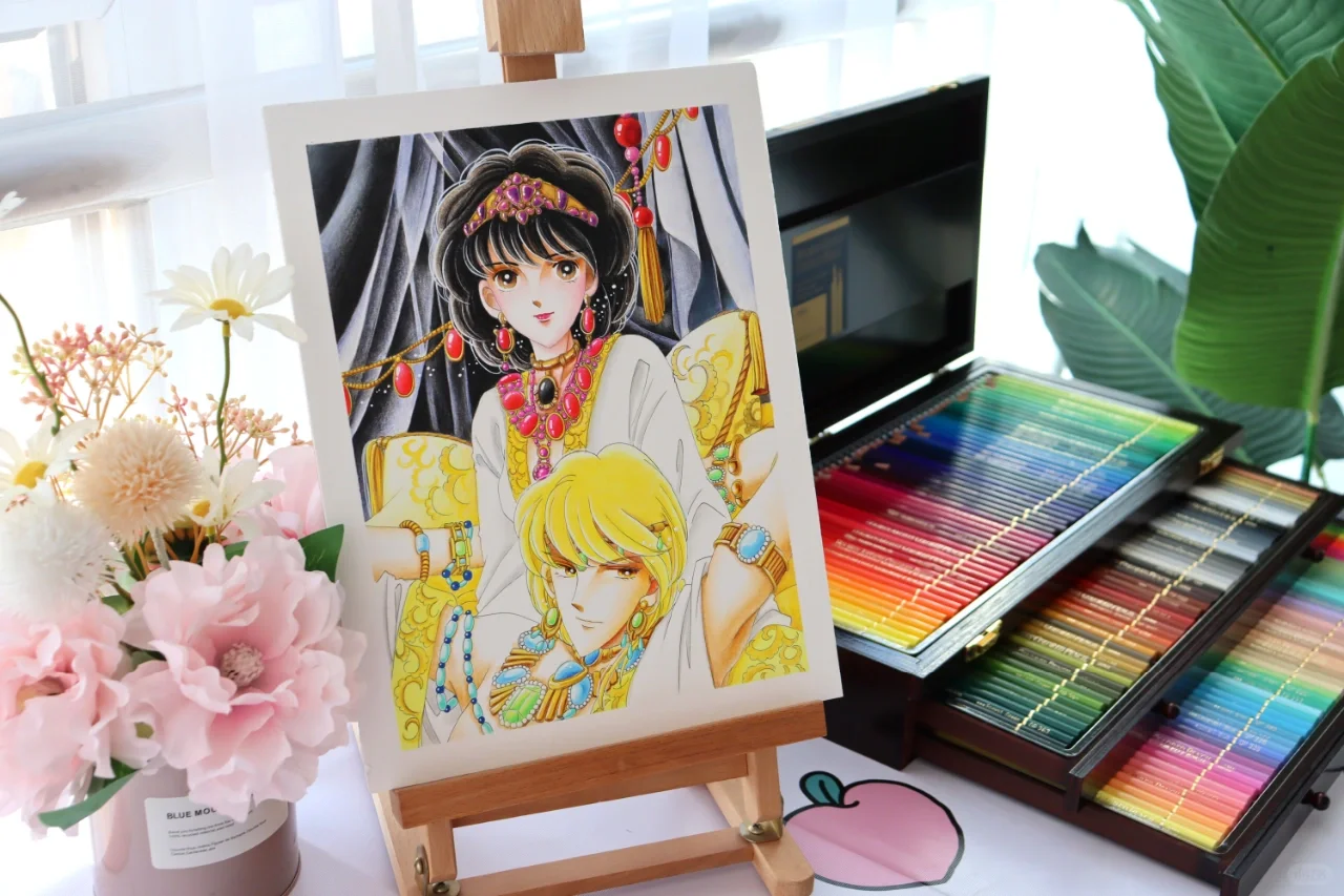 画的是童年时光～画的是青春啊～！彩铅画