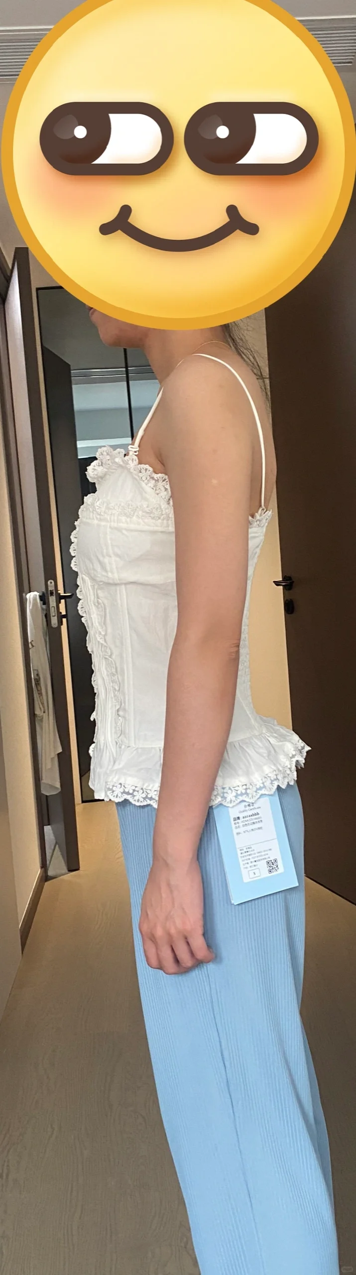 aaaaxbbb新品 白色花边胸衣