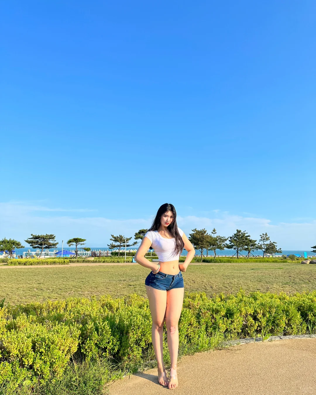 她就是阳光又性感啊