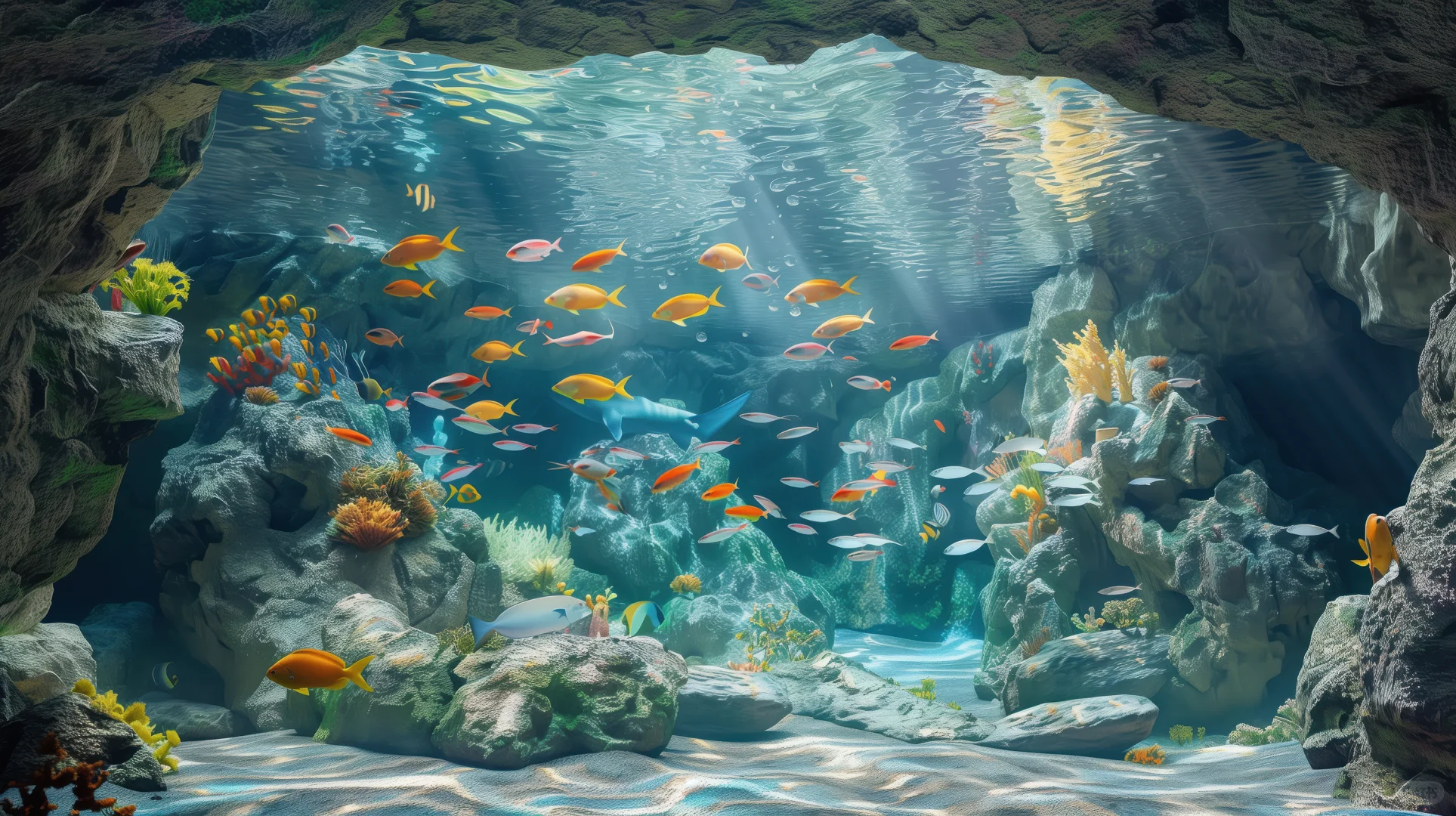清凉水族馆手机电脑iPad4K高清壁纸