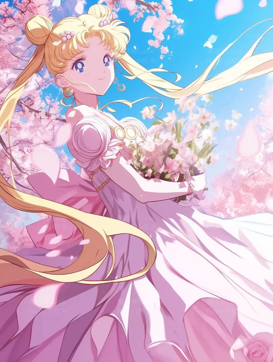 花见 樱花树下的美少女战士