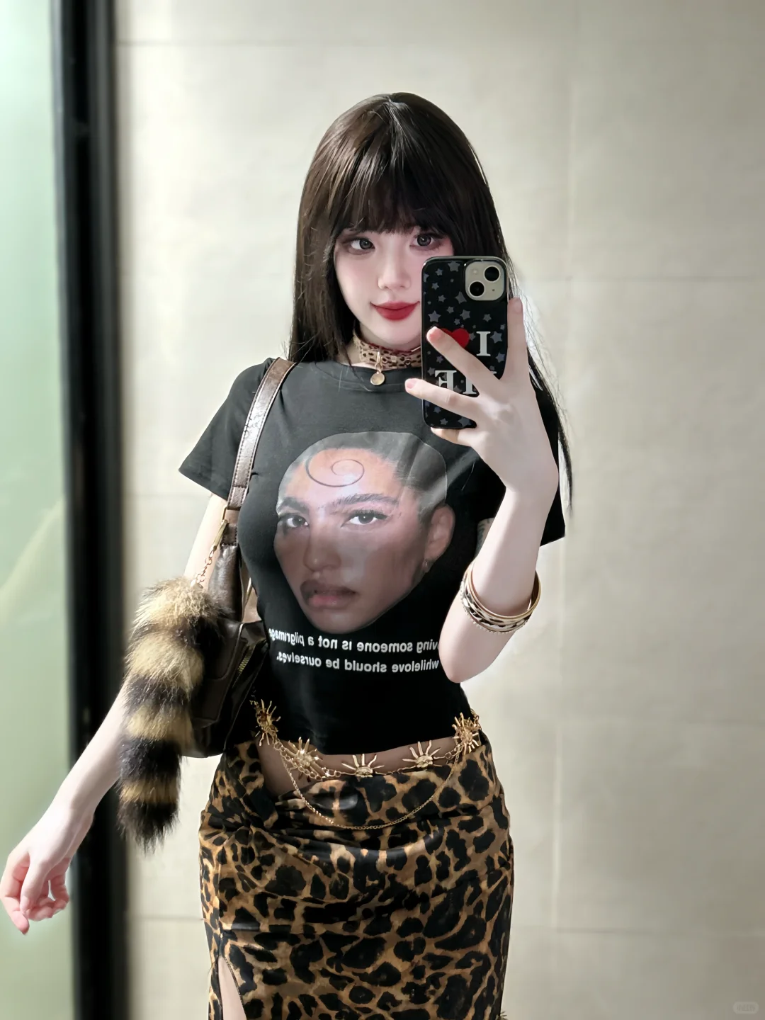 🐆豹纹辣妹探店穿搭🖤（附🔗｜全身图
