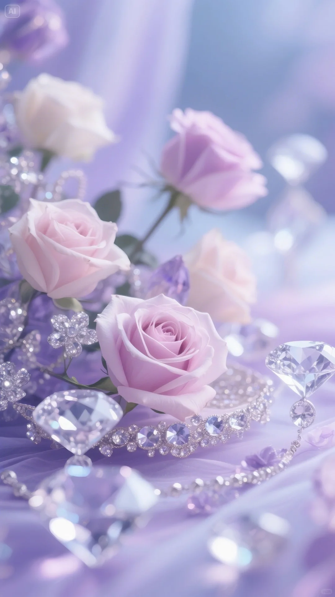 玫瑰钻石💎壁纸～好美😍