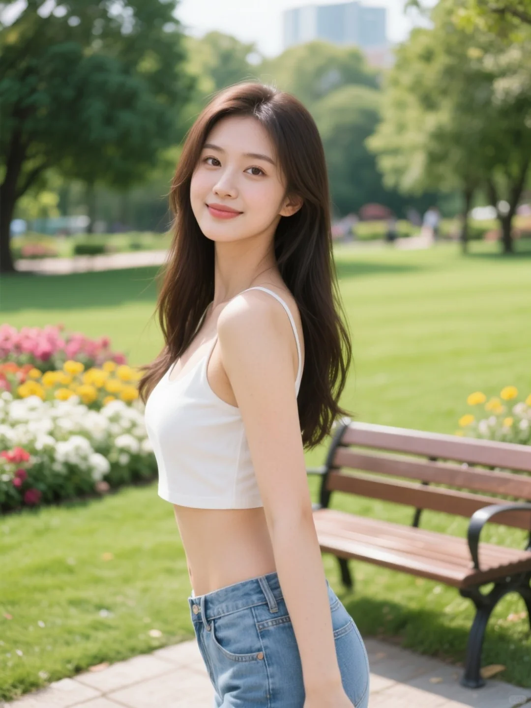 🌳美女吸氧日｜在公园被绿色狠狠治愈了！